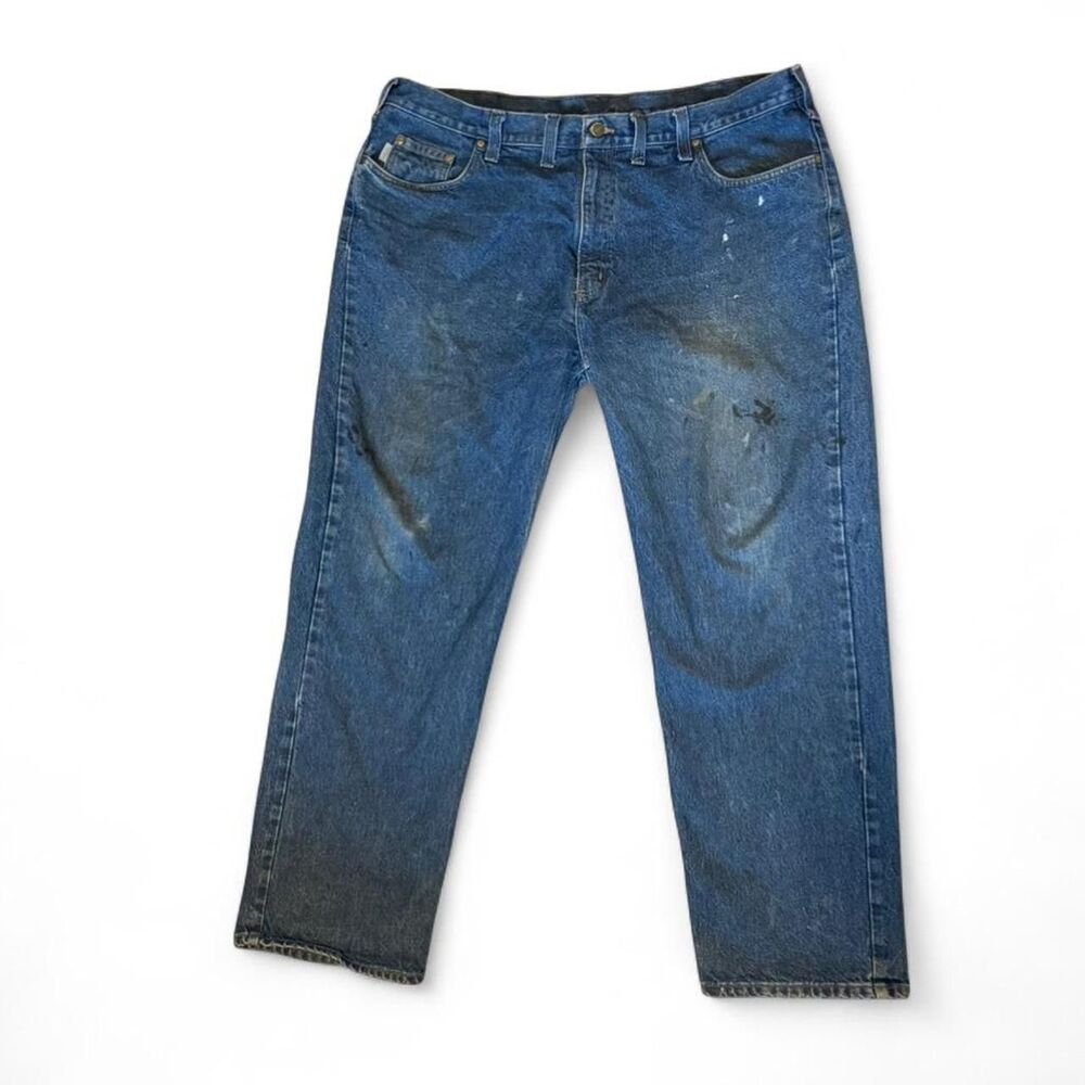 Carhartt Men's Blue Jeans 44x32 Relaxed fit